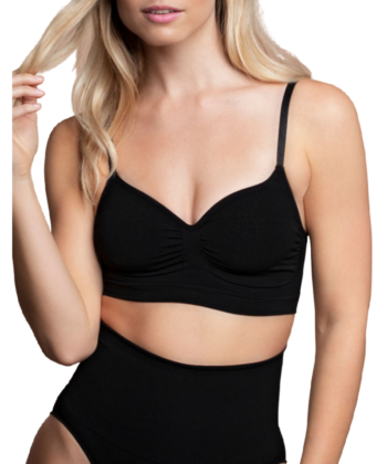BYE-BRA - MEDIUM CONTROL SUJETADOR SIN COSTURAS NEGRO TALLA S