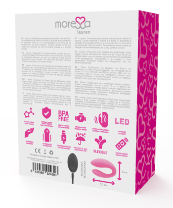 MORESSA - ESTIMULADOR DE CONTROLE REMOTO LAUREN PARA CASAIS