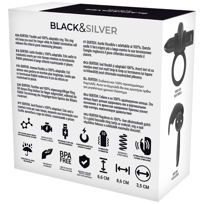 BLACK&SILVER - BURTON REMOTE CONTROL COCKRING WATCHME - Image 5