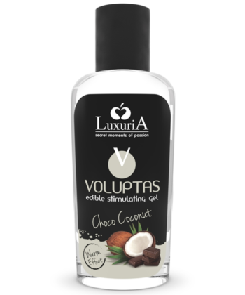 INTIMATELINE LUXURIA - VOLUPTAS GEL DE MASSAGEM COMESTÍVEL EFEITO AQUECEDOR - COCO E CREME 100 ML