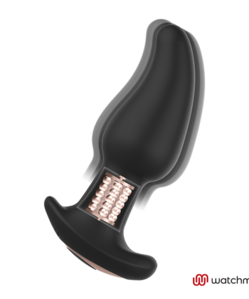Visão alternativa de ANBIGUO - VIBRADOR DE PLUG ANAL COM CONTROLE REMOTO WATCHME COM ROTAÇÃO DE PÉROLAS AMADEUS