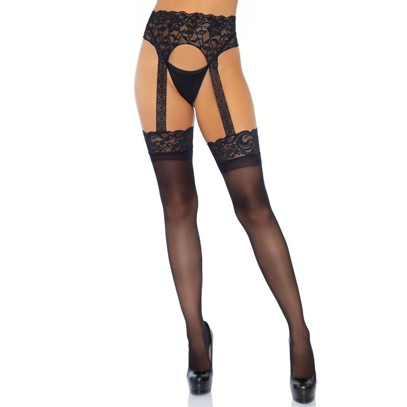 LEG AVENUE - MEIA OPACA GARTERBELT TAMANHO ÚNICO - Imagem 3