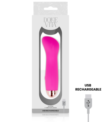 DOLCE VITA - VIBRADOR RECARREGÁVEL UM PINK 7 VELOCIDADE - Image 3