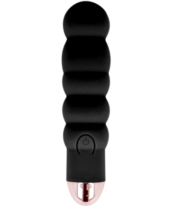 DOLCE VITA - VIBRADOR RECARREGÁVEL SEIS PRETO 7 VELOCIDADES
