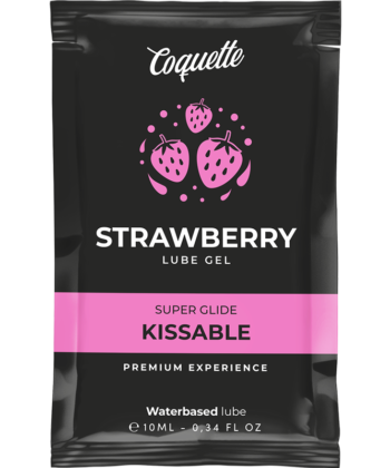 COQUETTE CHIC DESIRE - LUBRIFICANTE BEIJVEL BASE DE GUA DE MORANGO 10 ML