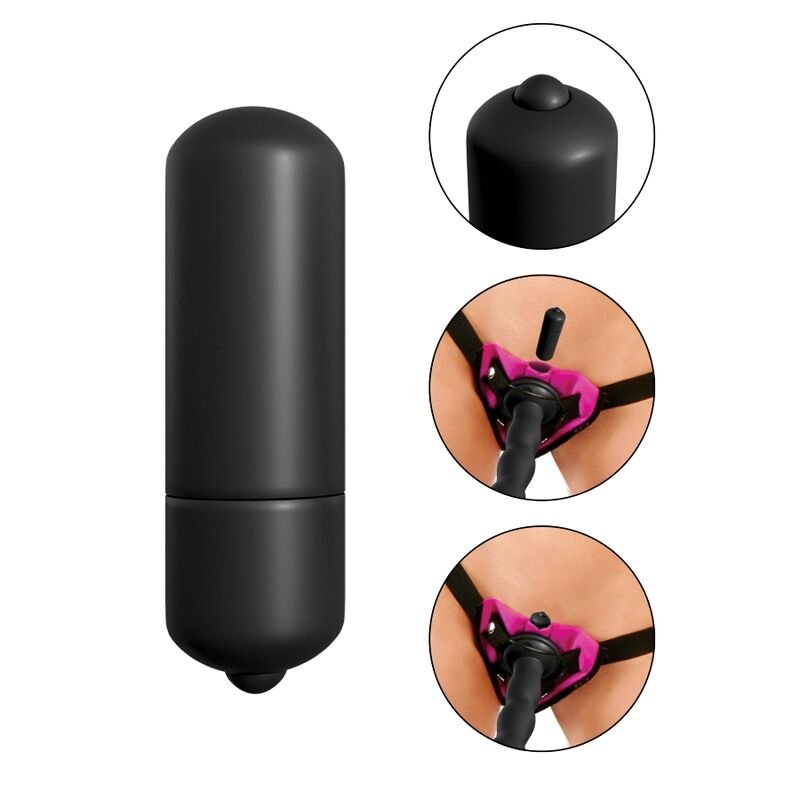 FETISH FANTASY SERIES - CONJUNTO DE STRAP-ON VIBRANTE ROXO. - Image 4