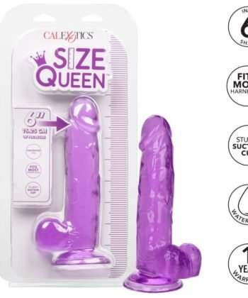 Visão alternativa de CALEXOTICS - DILDO QUEEN TAMANHO ROXO 15.3 CM