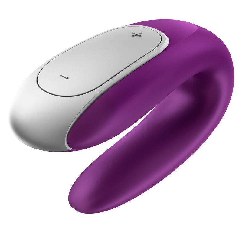 SATISFYER - VIBRADOR DOUBLE FUN PARTNER ROXO - Imagem 4