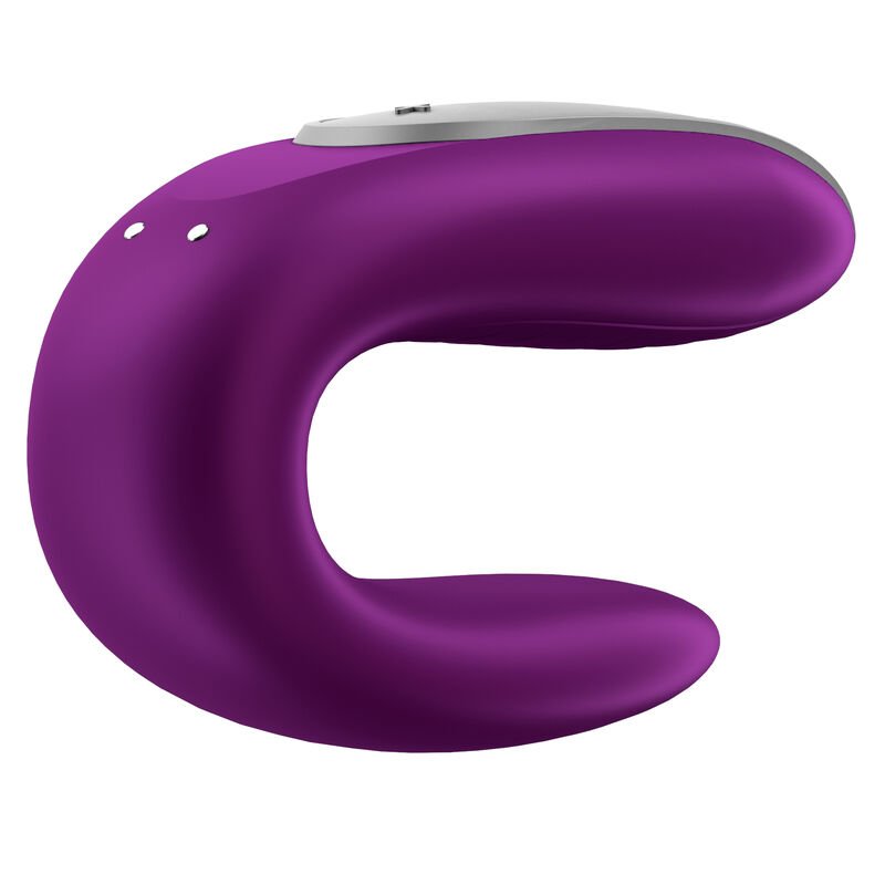 SATISFYER - VIBRADOR DOUBLE FUN PARTNER ROXO - Imagem 3