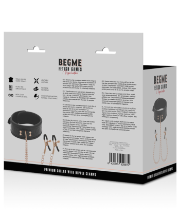 BEGME - BLACK EDITION COLAR COM CLAMPS DE BICO