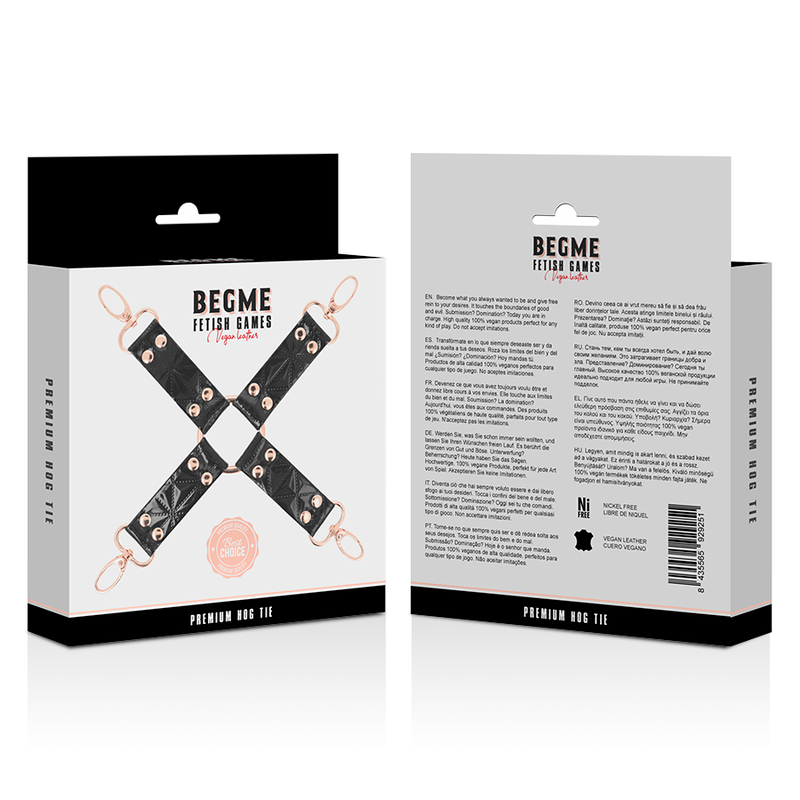 BEGME - BLACK EDITION HOG TIE DE COURO VEGANO - Image 5
