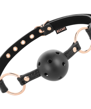 BEGME - BLACK EDITION BOLA GAG VEGAN COURO