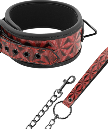 BEGME - COLAR DE COURO VEGANO PREMIUM RED EDITION COM FORRO DE NEOPRENE