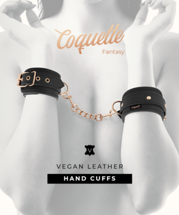COQUETTE CHIC DESIRE - ALGEMAS DE COURO FANTASY VEGAN COM FORRO DE NOPRENE