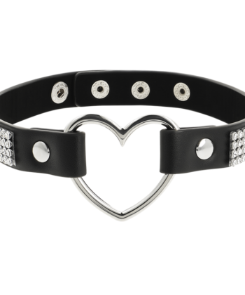 COQUETTE CHIC DESIRE - GARGANTILHA DE COURO VEGANO COM CORAÇÃO - Image 2