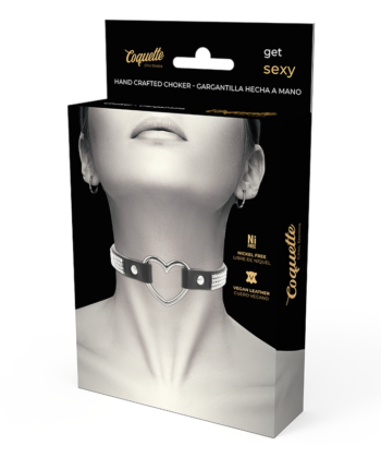 COQUETTE CHIC DESIRE - GARGANTILHA DE COURO VEGANO COM CORAÇÃO - Image 4