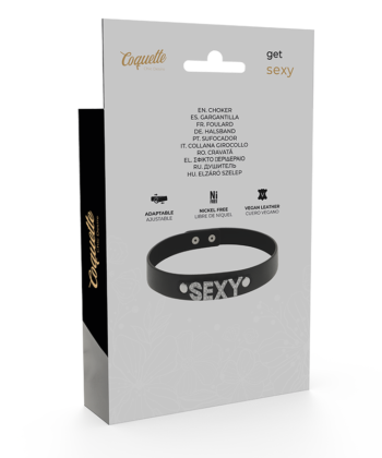 COQUETTE CHIC DESIRE - GARGANTILHA SEXY DE COURO VEGANO