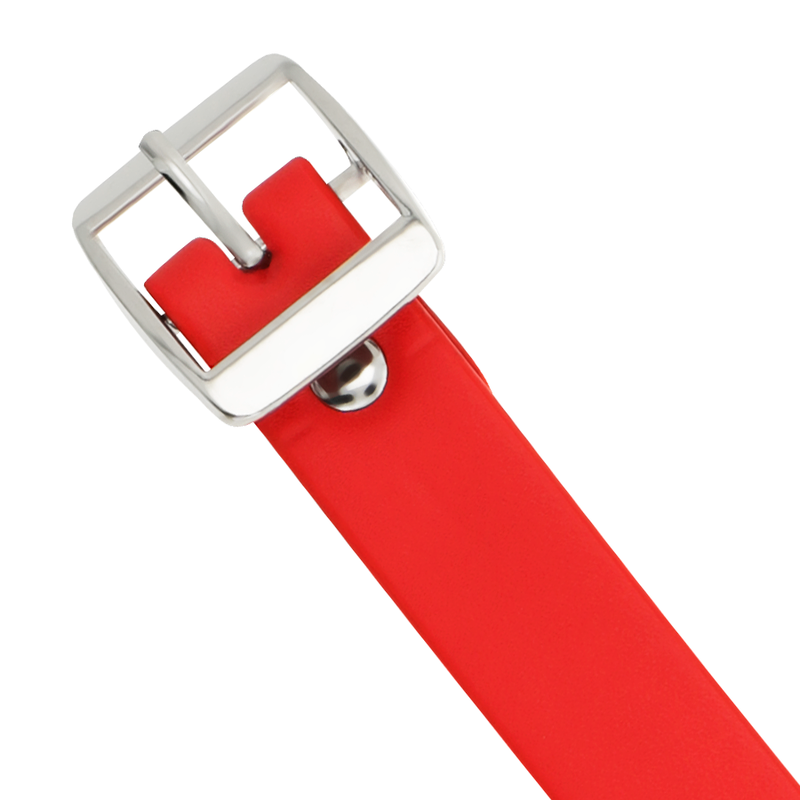 COQUETTE CHIC DESIRE - COLAR DE COURO VEGANO VERMELHO ACESSÓRIO FETISH MULHER - Imagem 2