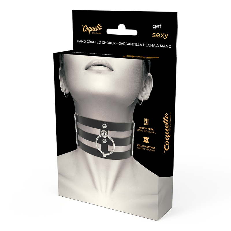 COQUETTE CHIC DESIRE - GARGANTILHA DE COURO VEGANO ESTILO FETISH - Image 2
