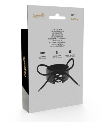 COQUETTE CHIC DESIRE - GARGANTILHA DE COURO VEGANO