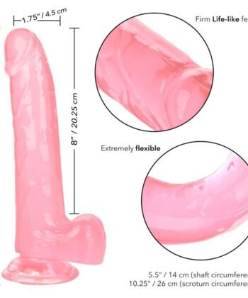 Visão alternativa de CALEXOTICS - DILDO QUEEN TAMANHO ROSA 20.3 CM