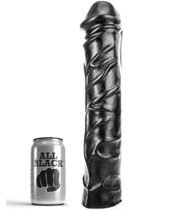 ALL BLACK - DILDO GIGANTE FISTING SUAVE 32 CM