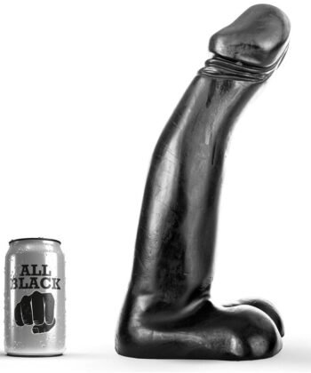 ALL BLACK - DILDO REALISTA NEGRO FISTING 29 CM