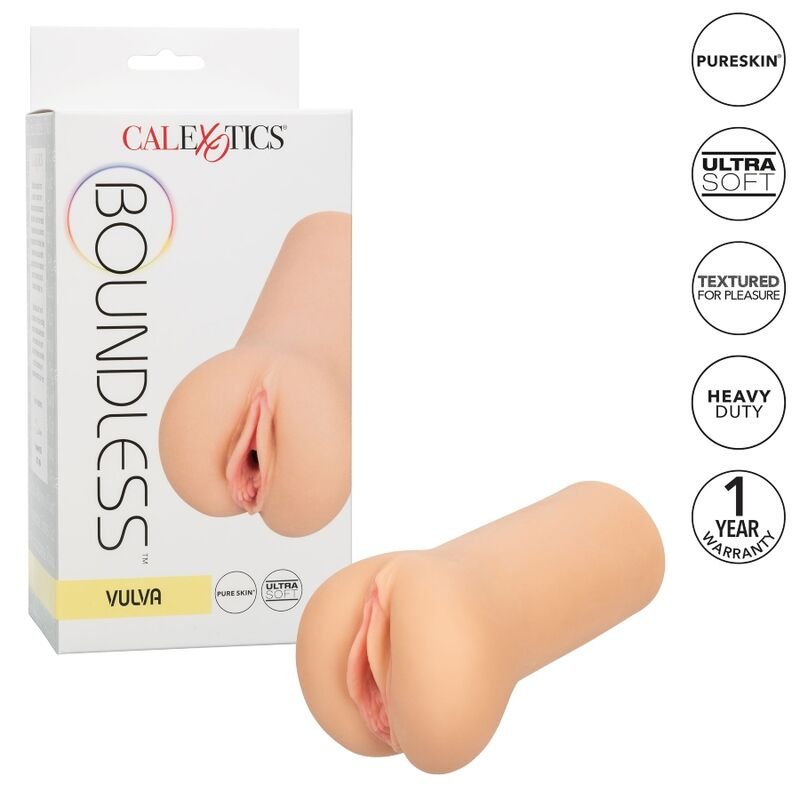 CALEXOTICS - BOUNDLESS VULVA STROKER PELE CLARA - Imagem 5
