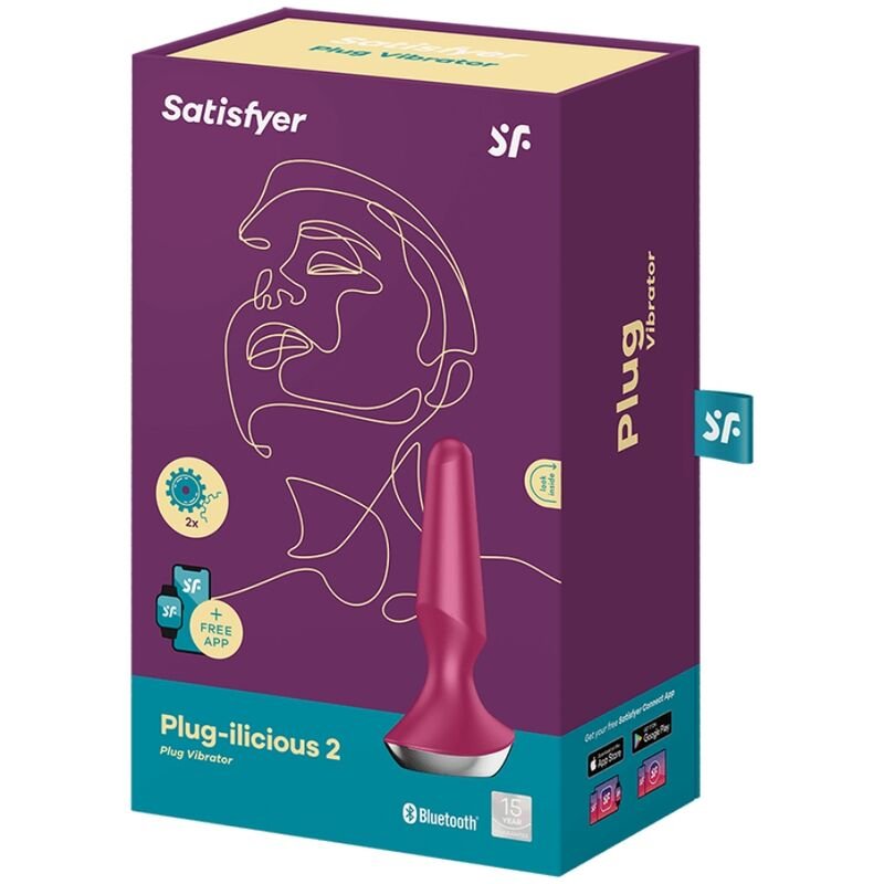 SATISFYER - VIBRADOR PLUG ILICIOUS 2 PLUG BERRY - Image 4