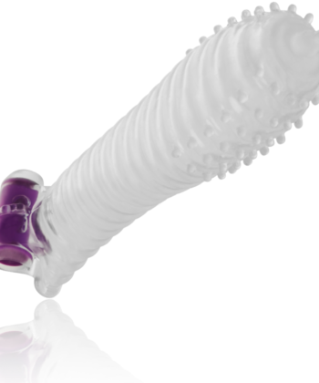 Visão alternativa de OHMAMA - BAINHA DE PÉNIS TEXTURADA COM BALA VIBRANTE