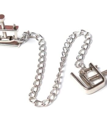 OHMAMA FETISH - PINZAS METALICAS TORNILLO CON CADENA