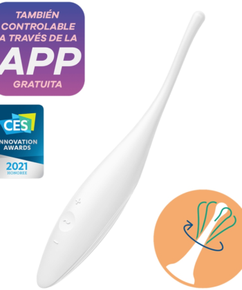 SATISFYER - TWIRLING JOY ESTIMULADOR CLITORIS BLANCO