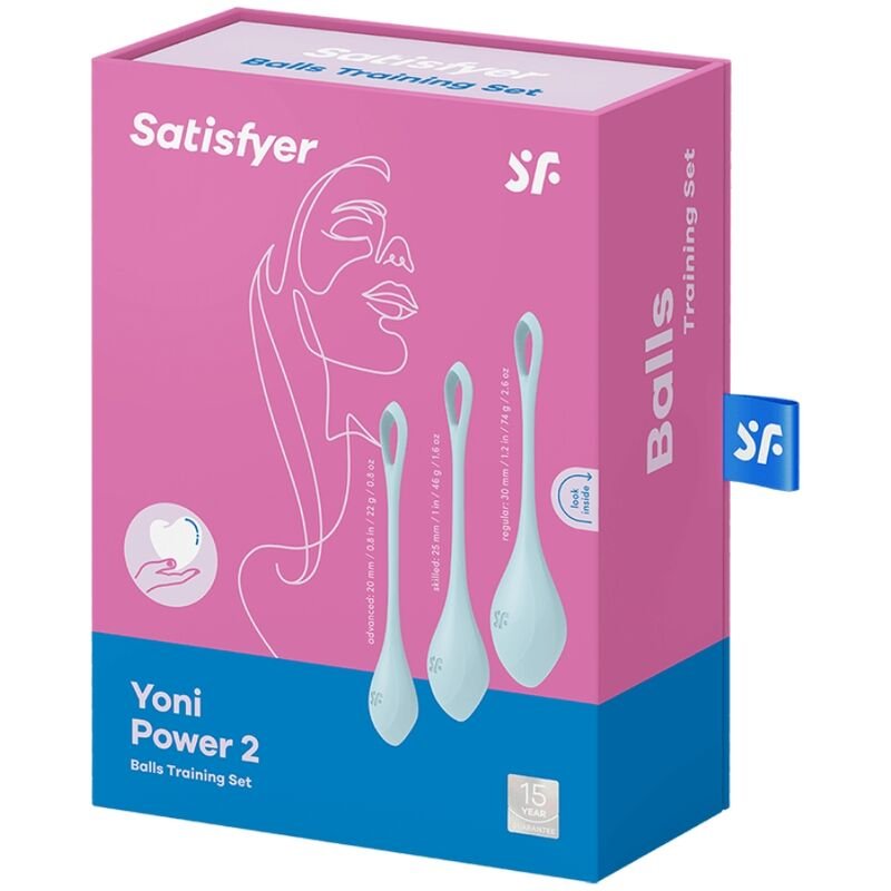 SATISFYER - YONI POWER 2 KIT DE ENTRENAMIENTO AZUL - Image 3