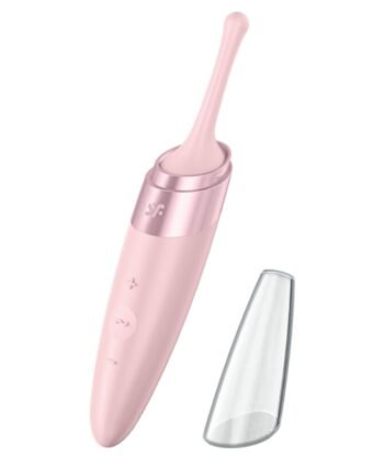 SATISFYER - ESTIMULADOR DE CLITÓRIS TWIRLING DELIGHT ROSA