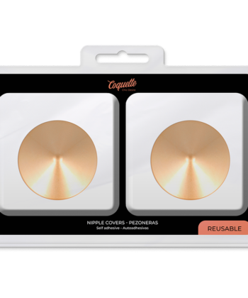 Alternative view of COQUETTE CHIC DESIRE - CUBRE PEZONES METAL CIRCULOS DORADOS