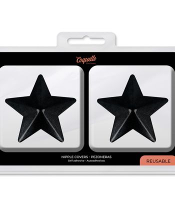 Alternative view of COQUETTE CHIC DESIRE - CUBRE PEZONES METAL ESTRELLAS NEGRAS