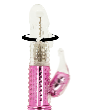 OHMAMA - VIBRADOR COM FUNÇÃO DE ROTAÇÃO E ESTIMULADOR DE CLITÓRIS