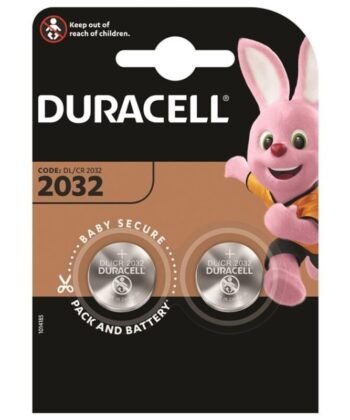 DURACELL - BATERIA BOTO LITIO CR2032 3V 2 UNIDADE