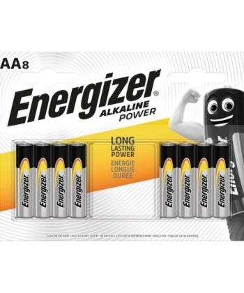 ENERGIZER - BATERIA ALCALINA POTÊNCIA AAA LR03 8 UNIDADE