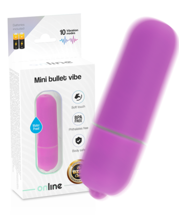 ONLINE - MINI BALA VIBRADORA LILA