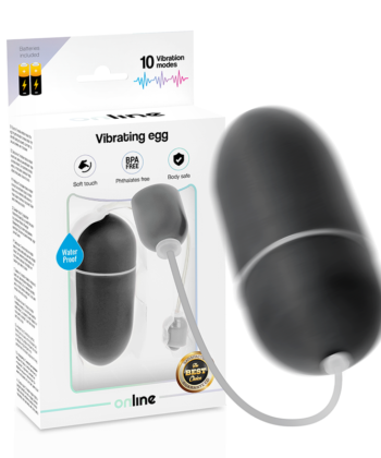ONLINE - OVO VIBRANTE PRETO IMPERMEVEL