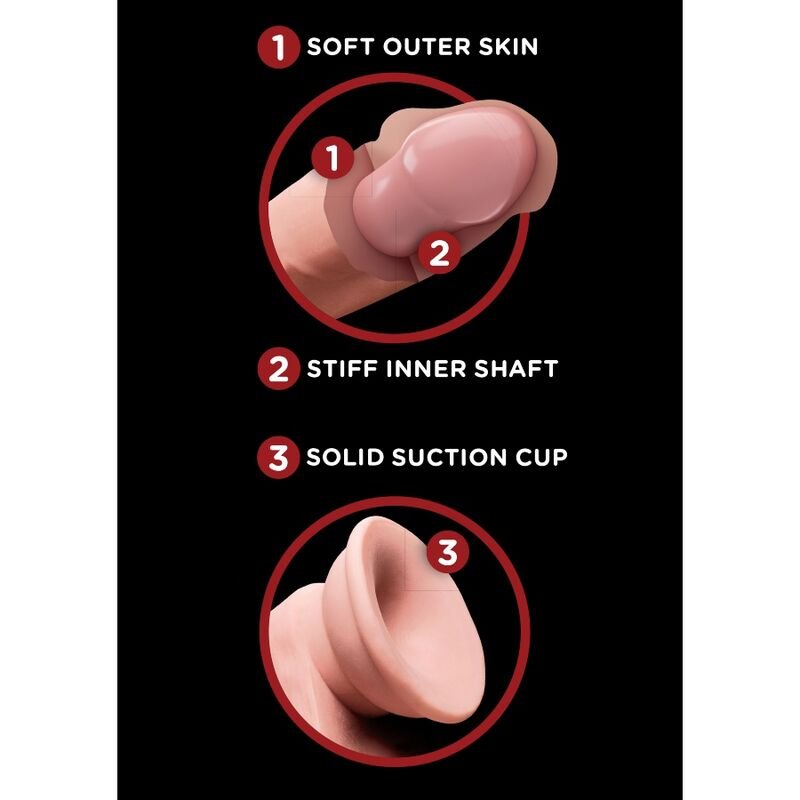 KING COCK - PLUS BOLAS DE BALANO DE DILDO 3D 12.7 CM - Image 2
