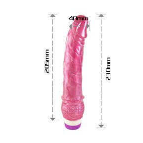 Visão alternativa de BAILE - VIBRADOR ROJO REALÍSTICO 23 CM