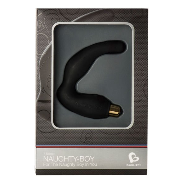 ROCKS-OFF - NAUGHTY-BOY MASAJEADOR DEL PUNTO G MASCULINO 7 V NEGRO - Image 2