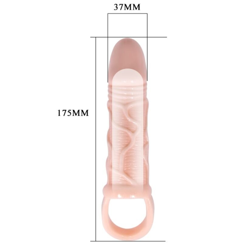 BAILE - FUNDA EXTENSORA PENE CON STRAP PARA TESTÍCULOS 13.5 CM - Imagem 3