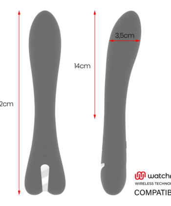 Visão alternativa de BRILLY GLAM - RYAN VIBRADOR + CONTROLO REMOTO WATCHME