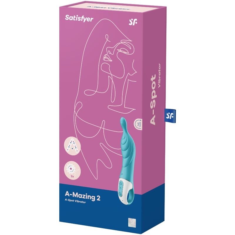 SATISFYER - AMAZING 2 VIBRADOR PUNTO A TURQUESA - Imagem 3
