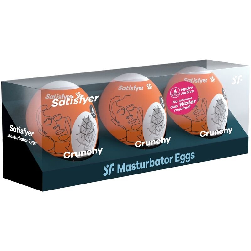 SATISFYER - 3 OVOS MASTURBADORES NAUGHTY, SAVAGE & CRUNCHY - Imagem 2