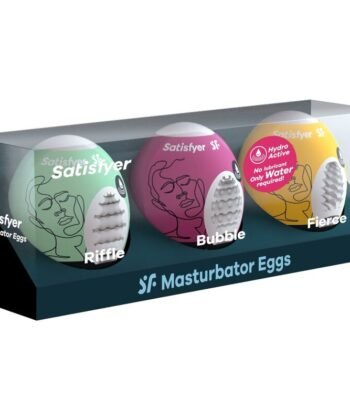 SATISFYER - 3 OVOS MASTURBADORES RIFFLE, BUBBLE & FIERCE - Imagem 2