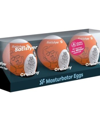 SATISFYER - 3 OVOS MASTURBADOR CRUNCHY - Imagem 2